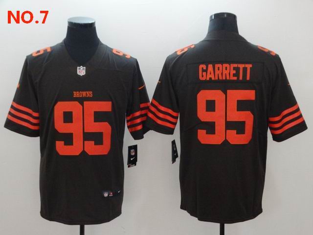 Men's Cleveland Browns #95 Myles Garrett Jesey NO.7;